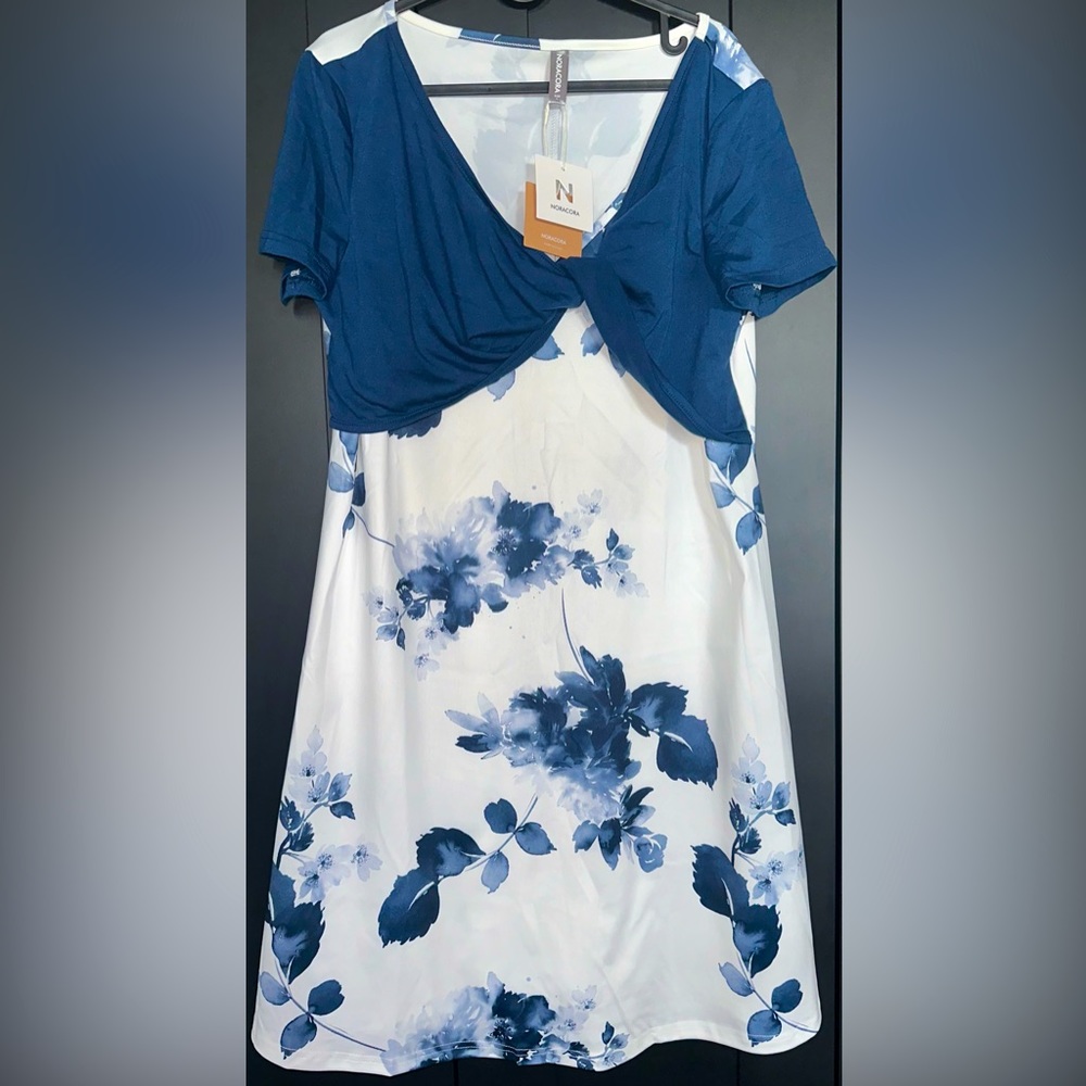 Noracora Blue Floral Dress 👗